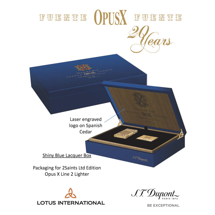 S.T. DUPONT OPUS X LIGNE 2 LTD. EDITION Sculpted Brass – MARCUS