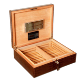 CROCO BROWN CIGAR HUMIDOR - BRIZARD & CO.