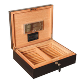 SUNRISE BLACK & BUBINGA CIGAR HUMIDOR