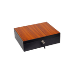 SUNRISE BLACK & ROSEWOOD CIGAR HUMIDOR