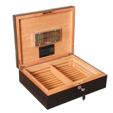SUNRISE BLACK & ROSEWOOD CIGAR HUMIDOR