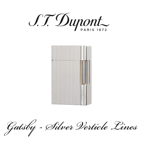 S.T. DUPONT GATSBY [Silver Verticle Lines] – MARCUS DANIEL FINE CIGARS