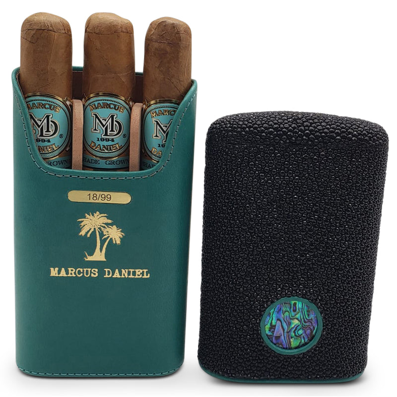 MARCUS DANIEL<br>ABALONE COLLECTION<br>CIGAR CASE
