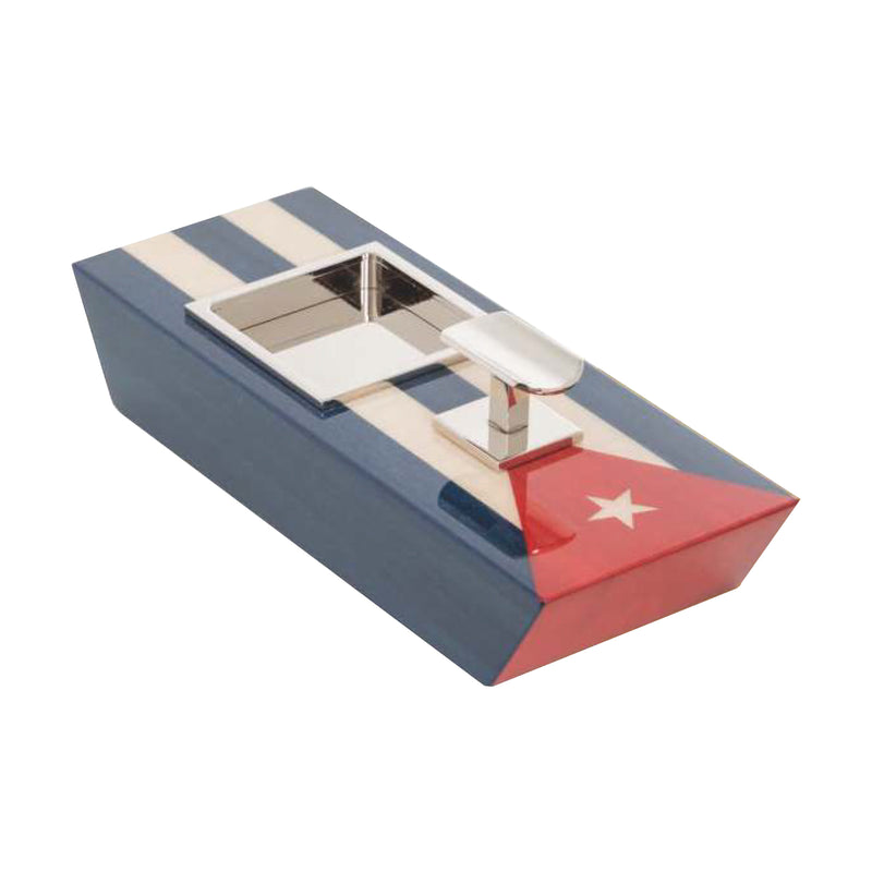 MACCARRONE<br>CUBAN FLAG<br>SINGLE ASHTRAY