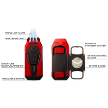 Load image into Gallery viewer, COLIBRI BOSS TORCH LIGHTER GUILLOTINE CUTTER COMBO