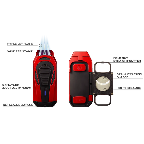 COLIBRI BOSS<br>TORCH LIGHTER<br>GUILLOTINE CUTTER<br>COMBO