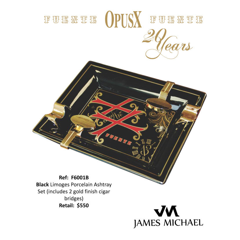 James Michael Opus X Ashtray - Black – MARCUS DANIEL FINE CIGARS