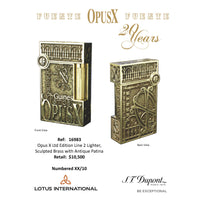 S.T. DUPONT OPUS X LIGNE 2 LTD. EDITION  [Sculpted Brass]