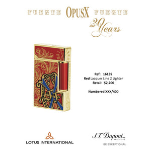 S.T. DUPONT OPUS X LIGNE 2 [Red Lacquer] – MARCUS DANIEL FINE CIGARS