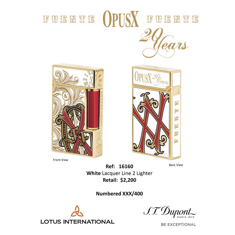 S.T. DUPONT <br> OPUS X <br> LIGNE 2 <br> [White Lacquer]