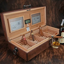 Load image into Gallery viewer, HACIENDA CIGAR HUMIDOR ASSORTED SIZES