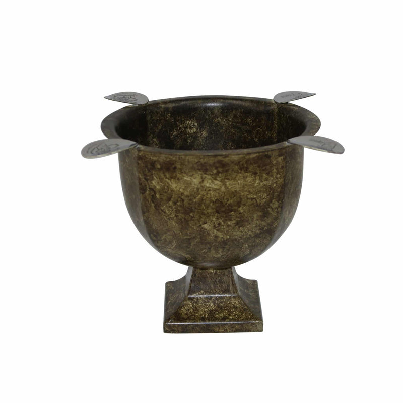 STINKY <br> BOX PRESSED <br> CIGAR ASHTRAY <br> ANTIQUE GREEN