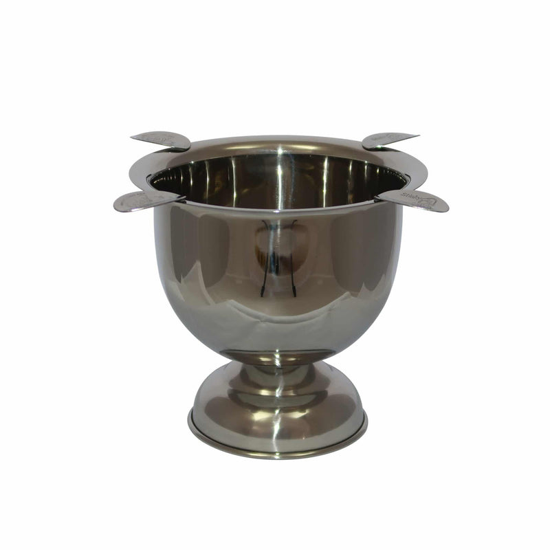 STINKY <br> TALL CIGAR ASHTRAY <br> STAINLESS STEEL