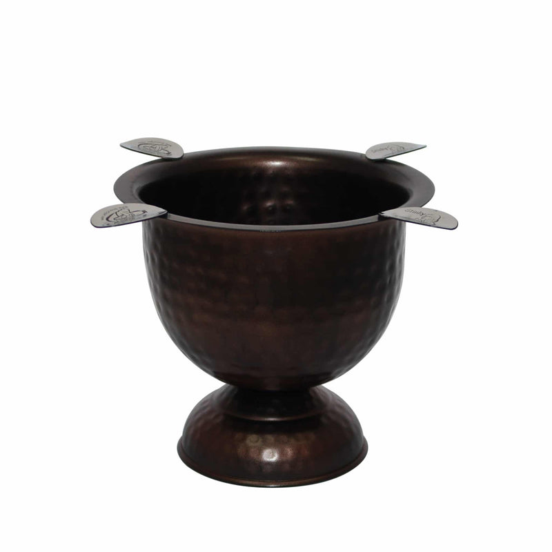STINKY <br> TALL CIGAR ASHTRAY <br> HAMMERED COPPER