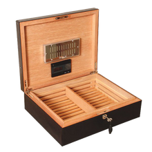 Load image into Gallery viewer, SUNRISE BLACK &amp; BUBINGA CIGAR HUMIDOR
