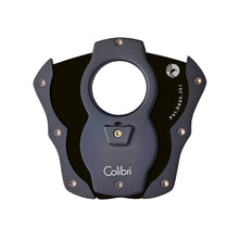 Load image into Gallery viewer, colibri-cut-color-coated-blade-cigar-cutter-black-open