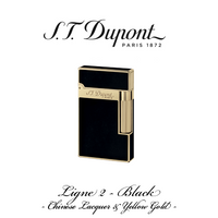S.T. DUPONT LIGNE 2  [Black and Yellow Gold]