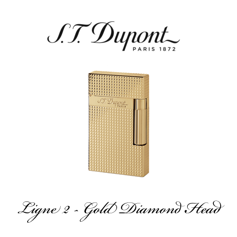 S.T. DUPONT <br> LIGNE 2 <br> [Gold Diamond Head]
