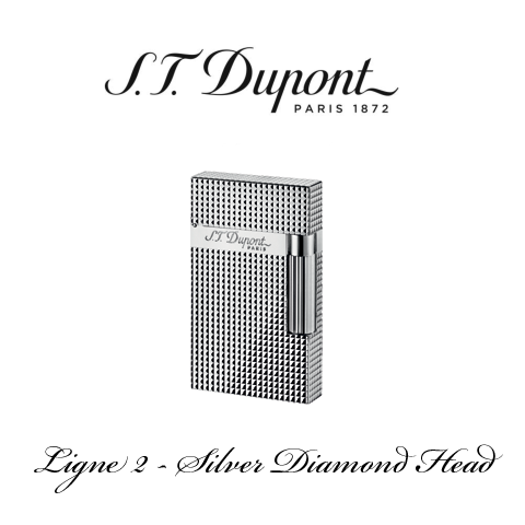 S.T. DUPONT <br> LIGNE 2 <br> [Silver Diamond Head]