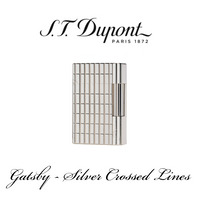 S.T. DUPONT GATSBY  [Silver Crossed Lines]
