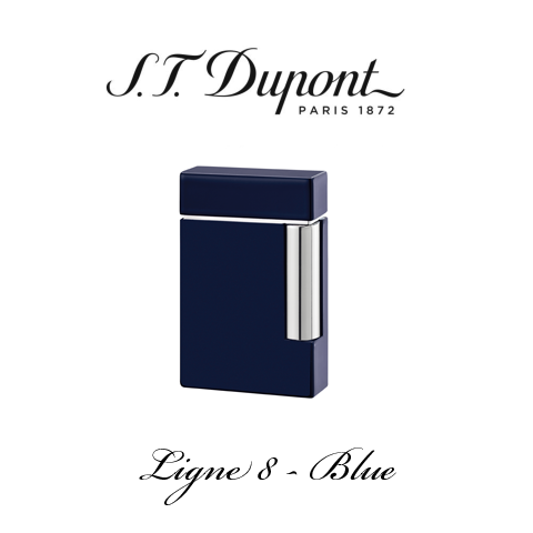 S.T. DUPONT LIGNE 8  [Blue & Chrome]