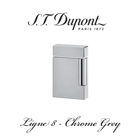 S.T. DUPONT <br> LIGNE 8 <br> [Chrome Grey]