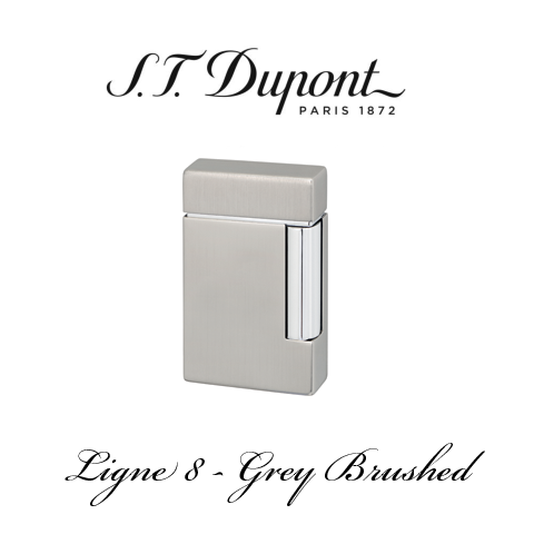 S.T. DUPONT <br> LIGNE 8 <br> [Grey Brushed]
