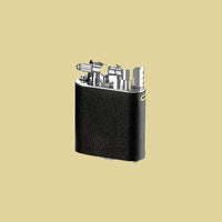Dunhill Lighter <br> Turbo Sidecar Leather Palladium Plated